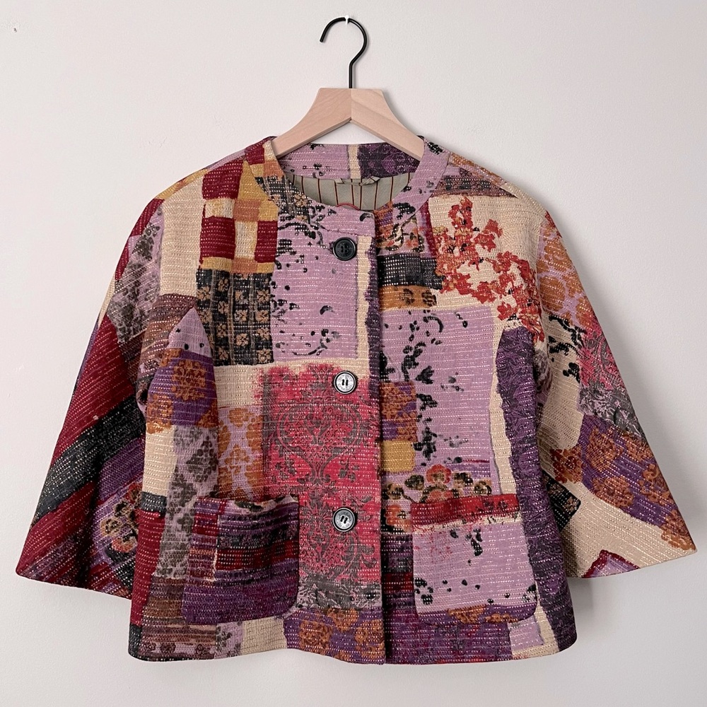 ETRO | Patchwork Tapestry Blazer Jacket